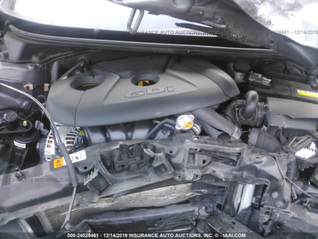 KMHD35LH6HU365127 - 2017 HYUNDAI ELANTRA GT GRAY photo 10