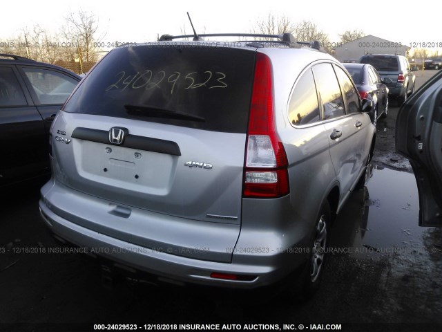 JHLRE4H42BC027485 - 2011 HONDA CR-V SE SILVER photo 4