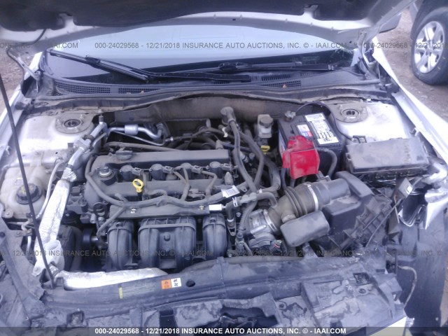 3FAHP0HAXBR235784 - 2011 FORD FUSION SE ვერცხლისფერი ფოტო 10