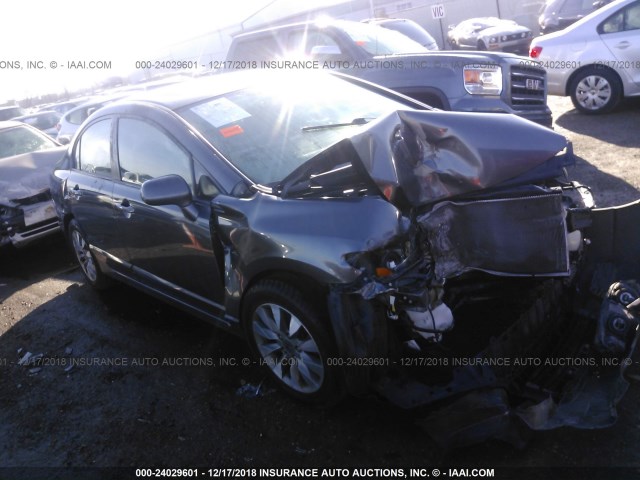 2HGFA1F92AH545621 - 2010 HONDA CIVIC EXL GRAY photo 1