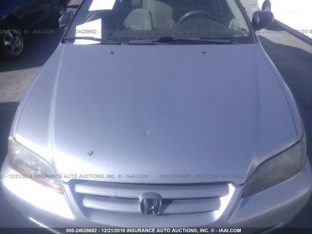 1HGCF86602A151232 - 2002 HONDA ACCORD VALUE SILVER photo 6