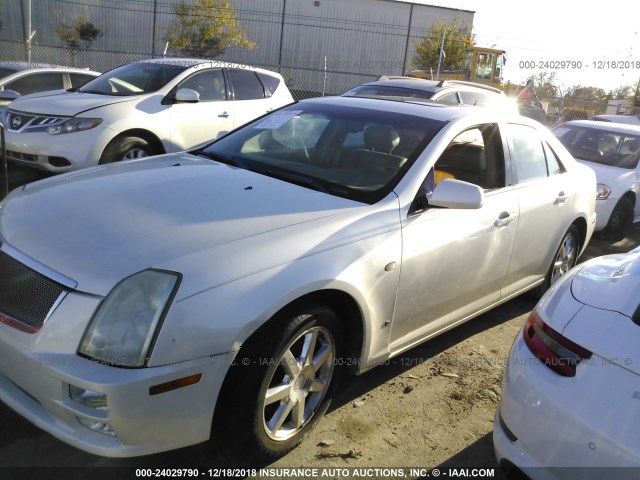 1G6DW677560214404 - 2006 CADILLAC STS WHITE photo 2