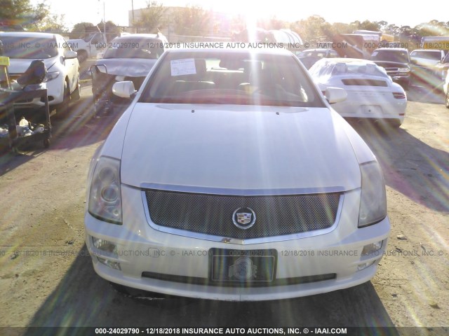 1G6DW677560214404 - 2006 CADILLAC STS WHITE photo 6