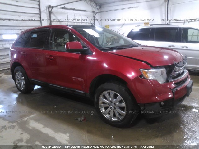 2FMDK4JC2ABB03427 - 2010 FORD EDGE SEL RED photo 1