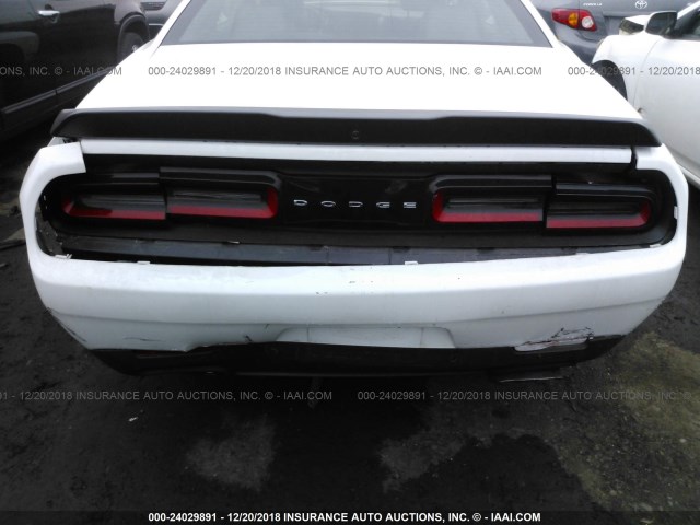 2C3CDZFJ0JH251723 - 2018 DODGE CHALLENGER R/T 392 WHITE photo 6