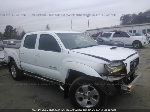5TEJU62N48Z507144 - 2008 TOYOTA TACOMA DOUBLE CAB PRERUNNER WHITE photo 1