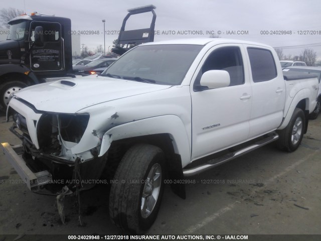 5TEJU62N48Z507144 - 2008 TOYOTA TACOMA DOUBLE CAB PRERUNNER WHITE photo 6