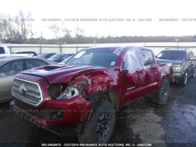 5TFCZ5AN8GX023697 - 2016 TOYOTA TACOMA DBL CAB/SR/SR5/TRD SPT/OR RED photo 6