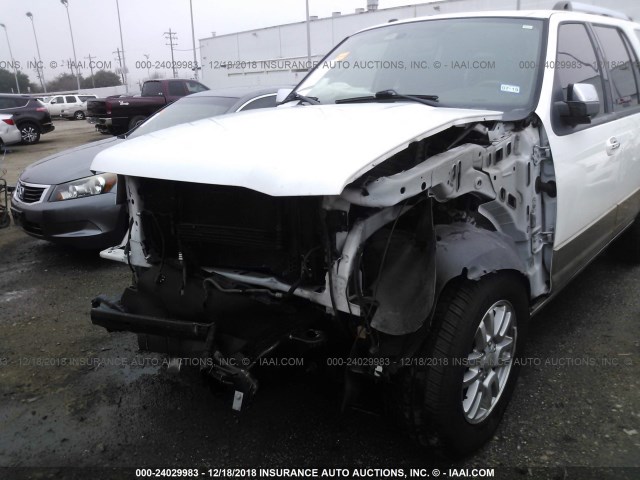 1FMJU1H50DEF26812 - 2013 FORD EXPEDITION XLT/KING RANCH WHITE photo 6