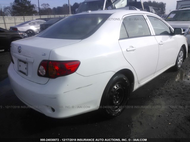 1NXBU4EE1AZ273947 - 2010 TOYOTA COROLLA S/LE/XLE WHITE photo 4