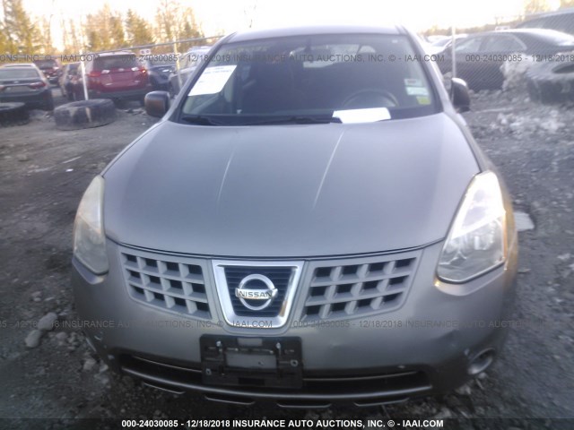 JN8AS58V09W186942 - 2009 NISSAN ROGUE S/SL GRAY photo 6