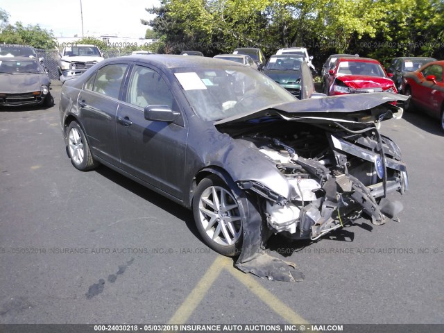 3FAHP0JA6BR258554 - 2011 FORD FUSION SEL GRAY photo 1