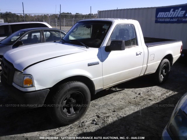 1FTYR10D39PA16036 - 2009 FORD RANGER WHITE photo 2