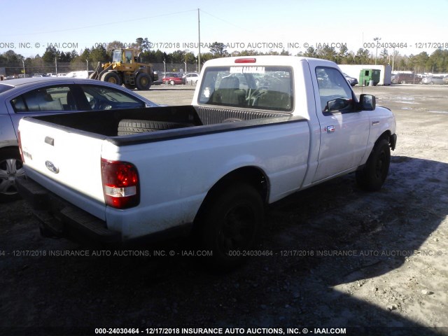 1FTYR10D39PA16036 - 2009 FORD RANGER WHITE photo 4