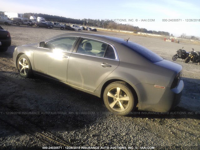 1G1ZF57519F247132 - 2009 CHEVROLET MALIBU HYBRID GRAY photo 3