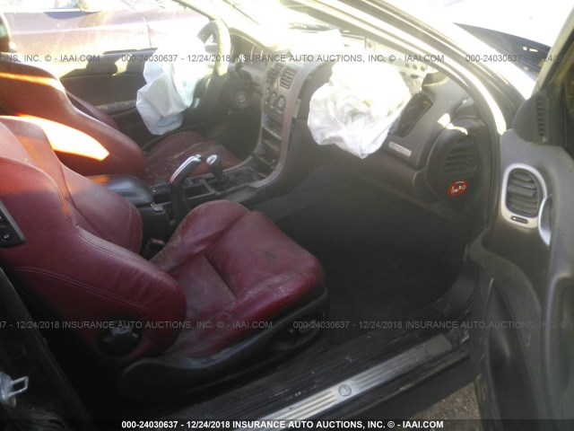 6G2VX12U56L544936 - 2006 PONTIAC GTO BLACK photo 5