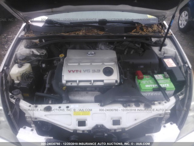 4T1FA38P56U079298 - 2006 TOYOTA CAMRY SOLARA SE/SLE WHITE photo 10