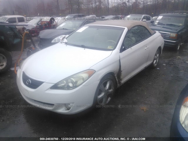 4T1FA38P56U079298 - 2006 TOYOTA CAMRY SOLARA SE/SLE WHITE photo 2