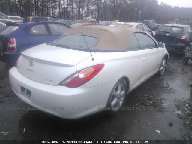 4T1FA38P56U079298 - 2006 TOYOTA CAMRY SOLARA SE/SLE WHITE photo 4