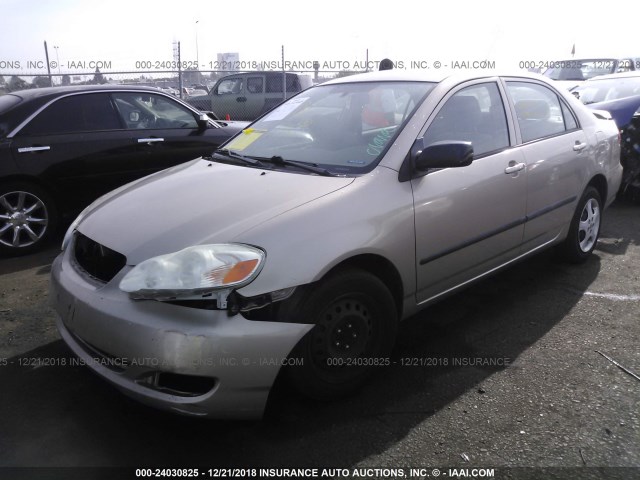 1NXBR32E26Z669375 - 2006 TOYOTA COROLLA CE/LE/S GOLD photo 2