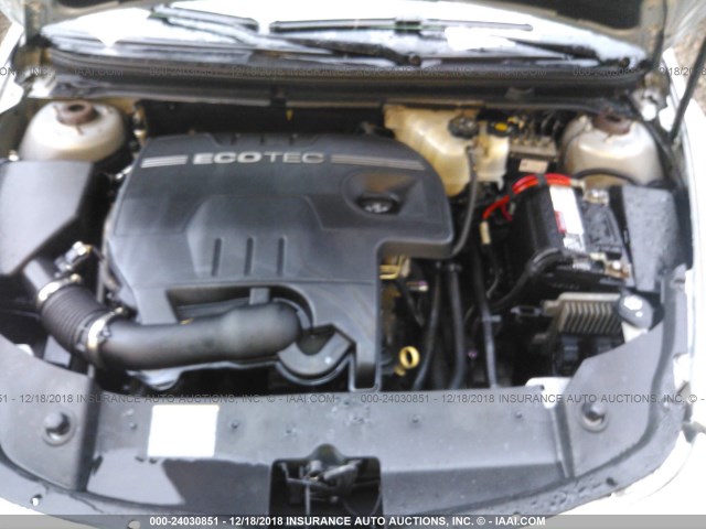 1G1ZB5EB0A4142215 - 2010 CHEVROLET MALIBU LS ვერცხლისფერი ფოტო 10