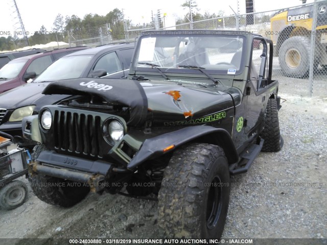 1J4FY29P3XP495708 - 1999 JEEP WRANGLER / TJ SE GREEN photo 2