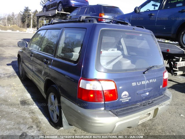 JF1SF65521H738163 - 2001 SUBARU FORESTER S BLUE photo 3