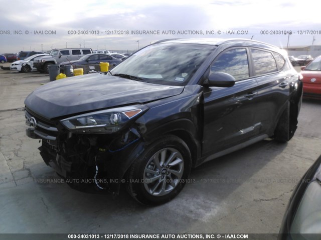 KM8J33A48HU483316 - 2017 HYUNDAI TUCSON LIMITED/SPORT AND ECO/SE GRAY photo 2