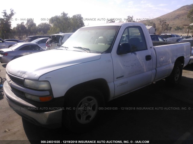 1GCEC14W8XE251377 - 1999 CHEVROLET SILVERADO C1500 WHITE photo 2