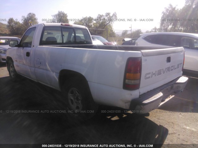 1GCEC14W8XE251377 - 1999 CHEVROLET SILVERADO C1500 WHITE photo 3