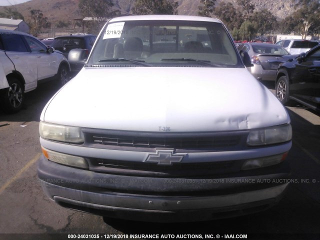 1GCEC14W8XE251377 - 1999 CHEVROLET SILVERADO C1500 WHITE photo 6