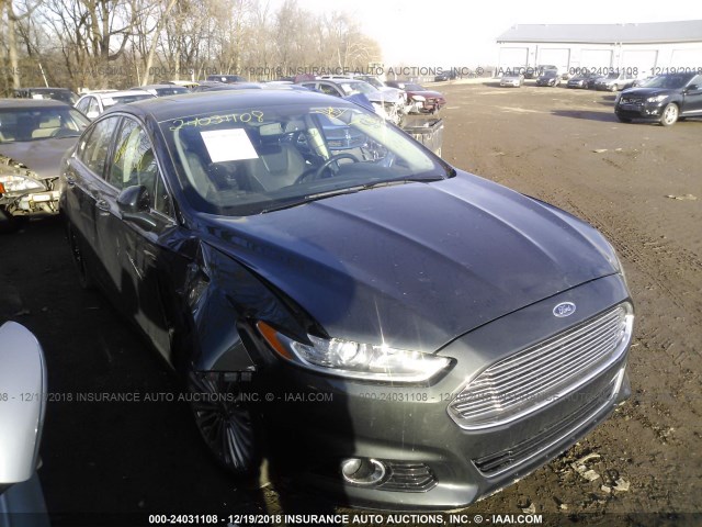 3FA6P0K98FR131032 - 2015 FORD FUSION TITANIUM GRAY photo 1