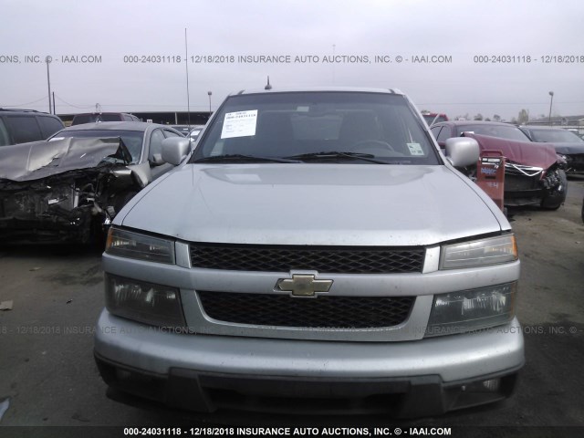 1GCESCF96C8114372 - 2012 CHEVROLET COLORADO LT SILVER photo 6