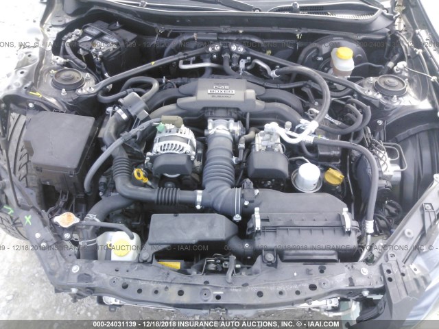 JF1ZNAA10D2700591 - 2013 TOYOTA SCION FR-S GRAY photo 10