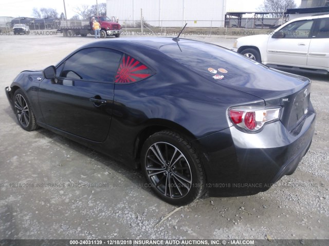 JF1ZNAA10D2700591 - 2013 TOYOTA SCION FR-S GRAY photo 3