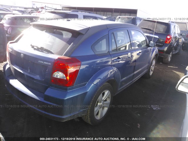 1B3CB3HAXAD587907 - 2010 DODGE CALIBER MAINSTREET BLUE photo 4