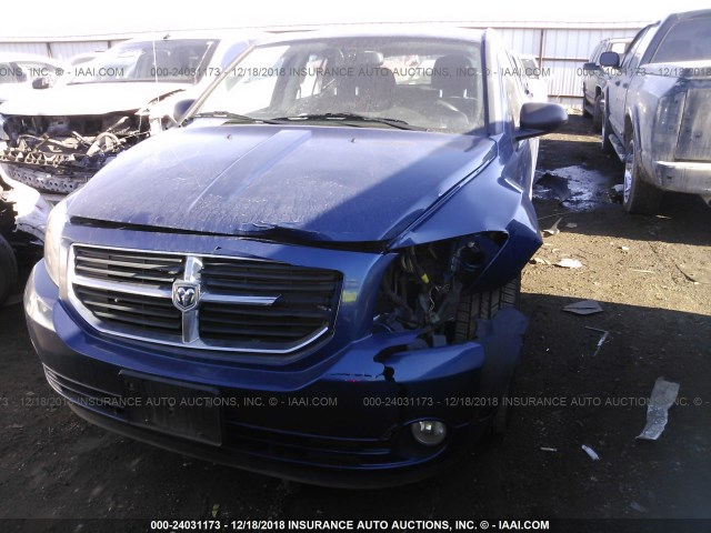 1B3CB3HAXAD587907 - 2010 DODGE CALIBER MAINSTREET BLUE photo 6