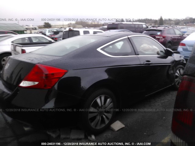 1HGCS1B84CA004195 - 2012 HONDA ACCORD EXL BLACK photo 4