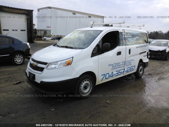 3N63M0YN7HK714761 - 2017 CHEVROLET CITY EXPRESS LS WHITE photo 2