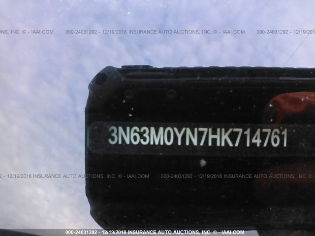 3N63M0YN7HK714761 - 2017 CHEVROLET CITY EXPRESS LS WHITE photo 9