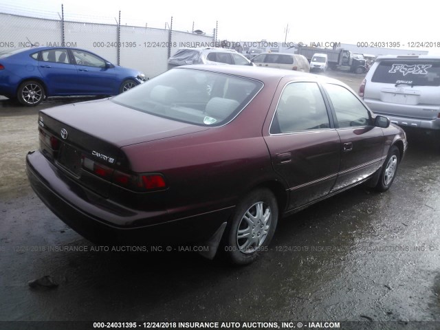 4T1BG22K4XU569771 - 1999 TOYOTA CAMRY CE/LE/XLE MAROON photo 4