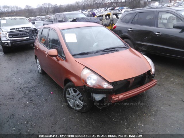 JHMGD38668S056231 - 2008 HONDA FIT SPORT ORANGE photo 1