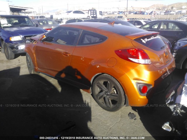 KMHTC6AE5FU242331 - 2015 HYUNDAI VELOSTER TURBO ORANGE photo 3