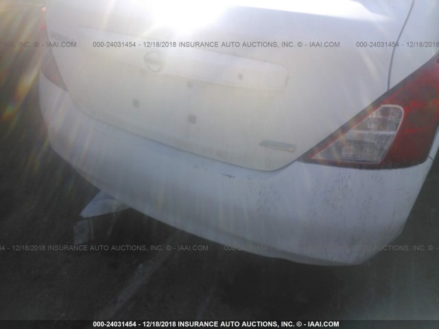 3N1CN7AP4DL842256 - 2013 NISSAN VERSA S/S PLUS/SV/SL WHITE photo 6