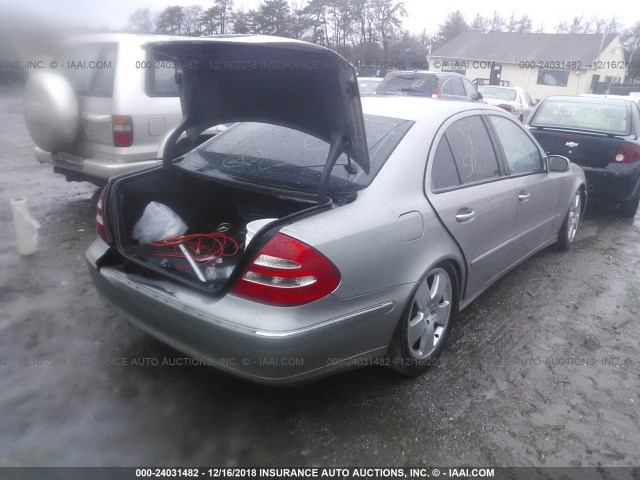 WDBUF65J13A230423 - 2003 MERCEDES-BENZ E 320 GRAY photo 4