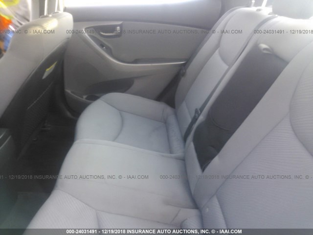 KMHDH4AE7DU605302 - 2013 HYUNDAI ELANTRA GLS/LIMITED SILVER photo 8