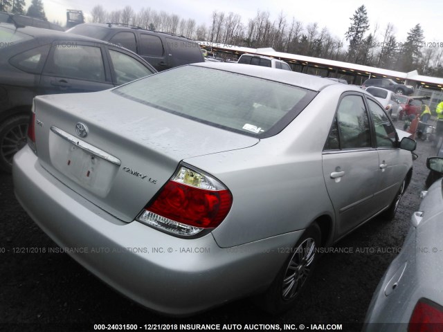 4T1BE32K86U109961 - 2006 TOYOTA CAMRY LE/XLE/SE SILVER photo 4