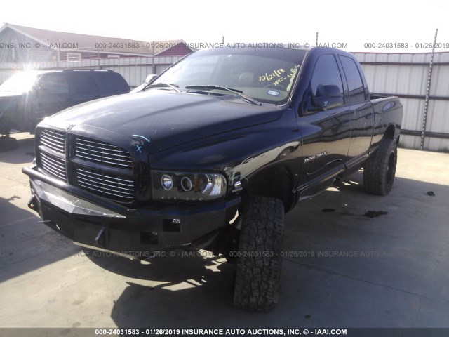 3D7KS28C85G809509 - 2005 DODGE RAM 2500 ST/SLT BLACK photo 2