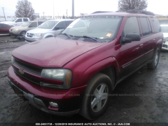 1GNET16S636176488 - 2003 CHEVROLET TRAILBLAZER EXT MAROON photo 2