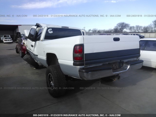 1B7KF23691J236547 - 2001 DODGE RAM 2500 WHITE photo 3